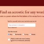 Acrostic AI