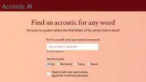 Acrostic AI