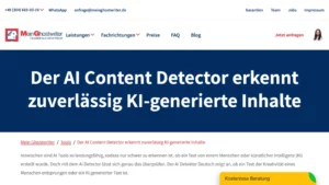 AI Detector Deutsch