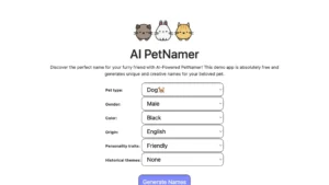 AI Pet Name Generator