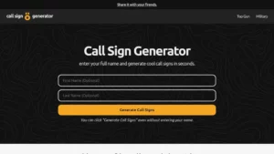 Call sign generator