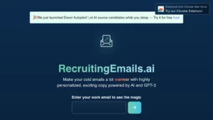 Recruiting Emails AI by Dover