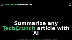 TechCrunch Summary